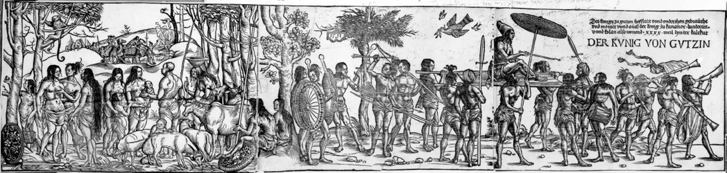 Der König von Gutzin, Druck von George Glockendon, 1511